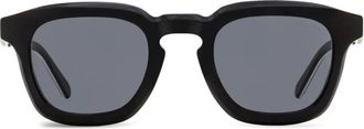 Moncler thick rimmed square sunglasses - Black