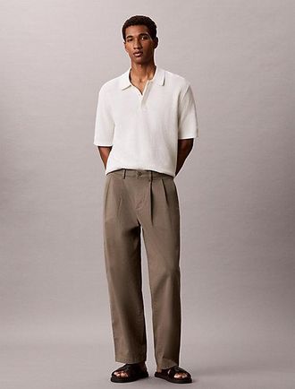 Calvin Klein Comfort Cotton Relaxed Chino Trousers