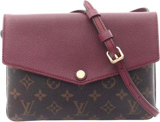 Louis Vuitton 2015 Monogram Twinset crossbody bag - Brown