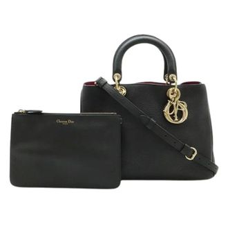 Dior Pre-owned Diorever Leather 2way Bag - - Pre-owned - Donna - Nero - ONE SIZE
