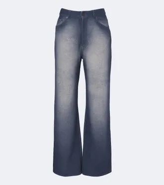 Acne Studios Pantaloni in felpa di cotone a gamba larga