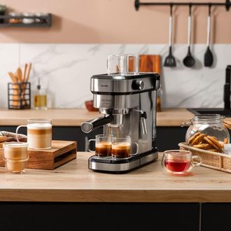 Cecotec Cecotec - Cafetera Express Cafetera Espresso Cafelizzia 790 Steel Duo
