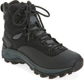 Merrell Thermo Kiruna 2 Mid Waterproof Hiking Boot in Black at Nordstrom Rack, Size 10.5