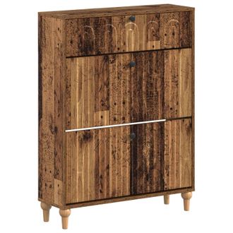 vidaXL Armario Zapatero Alkmaar 78 X 24 X 103 Cm Madera De Ingenier&iacute;a Vidaxl
