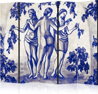 Artgeist Biombo Artgeist Mujeres Entre Vi&ntilde;as 225x172 Cm Tela Madera