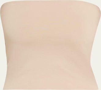 Brunello Cucinelli Strapless Jersey Crop Tube Top