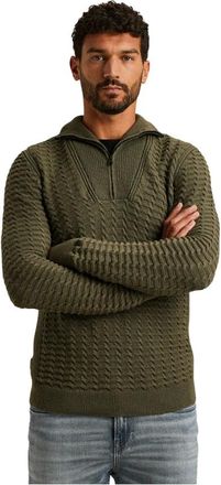 Cast Iron Heren, Truien, Groen, Maat: XL Katoen