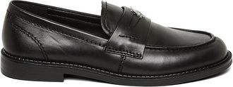 Steve Madden Motor Flat Shoe BLACK LEATHER