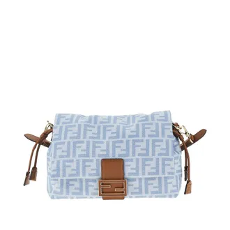 Fendi FF denim medium Mamma Baguette bag Woman One Size