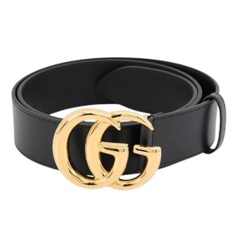 Gucci Pre-owned Vintage Leren Riem - Heren - Vintage Accessoires - Zwart - ONE Size - Leer - Vintage