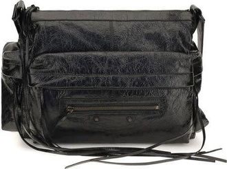 Balenciaga Le City Shoulder Bag Black