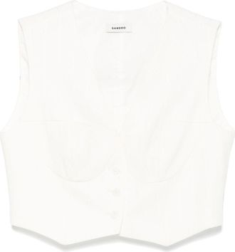 Sandro pinstriped top - Neutrals