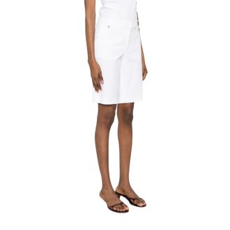 Ralph Lauren Bermuda in twill bi-stretch raffinato - - Shorts - Donna - Bianco - S