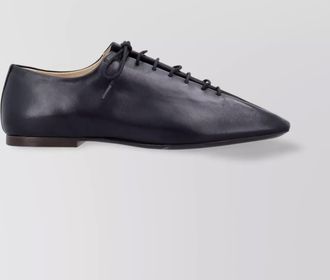 Christophe Lemaire flat sole leather derby shoes