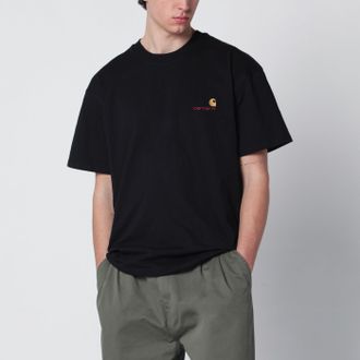 Carhartt Work in Progress S/S American Script T-Shirt nera