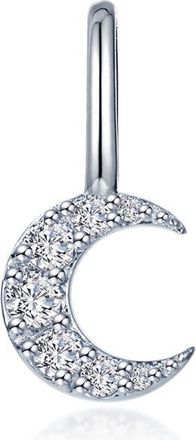 Lafonn Crescent Moon Charm Pendant in Silver at Nordstrom