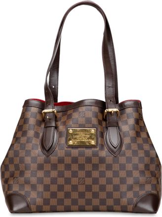 Louis Vuitton Pre-owned Womens Damier Ebene Hampstead Mm - Brown Textile - One Size