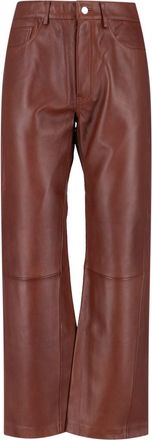 Sunflower Pantaloni In Pelle Di Agnello