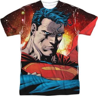 Gildan Superman Determination Short Sleeve Adult Poly Crew Tee / T-Shirt