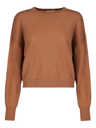 Le Kasha rib-knit modena jacket - Bruin