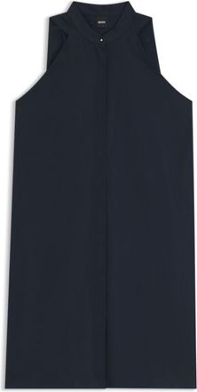 BOSS Relaxed-fit dress in cotton poplin
