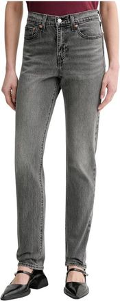 Levi's Wedgie Slim Jeans - Dames - Slim Fit Jeans - Grijs - W27 L32 - Katoen - Jeans