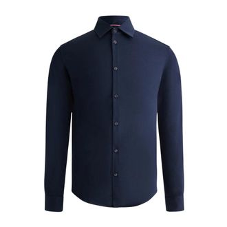 Fusalp Larson Lange Mouw Shirt - Heren - Casual Overhemden - Blauw - L - Katoen - Overhemden