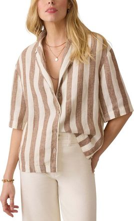 Faherty Palma Linen Camp Shirt