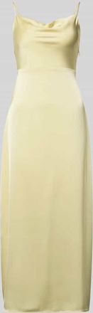 Vila Maxikleid mit Spaghettitr&auml;gern Modell RAVENNA in Hellgelb, Gr&ouml;&szlig;e 34