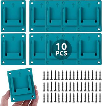 OEM Soporte De Herramientas De Pared De 10 Piezas Para Makita 18v, Estante De Herramientas De Pared Con 40 Tornillos, Soporte Para Taladro, Soporte Para H