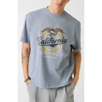 Guess California Graphic T-Shirt in Blue Currents Multi at Nordstrom, Size Xx-Large