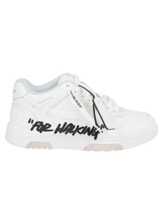 Off-white Out Of Office For Walking Graffiti Low-Top Leather Sneakers