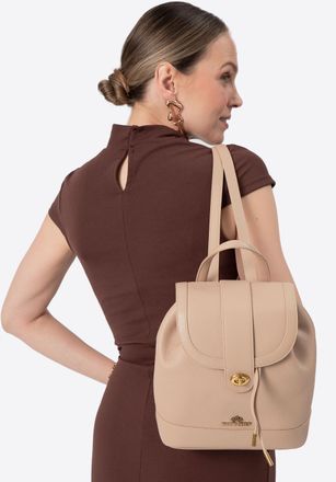 Wittchen Dames Leren Rugzak met Riemen, Beige, Natuurlijk Leer