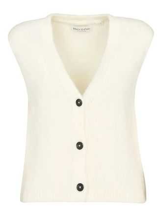 Marc O'Polo button-front knitted vest - women - Cotton - M - White