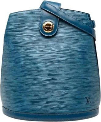 Louis Vuitton Pre-owned Bucket Bags, female, Blue, Size: ONE SIZE Pre-owned Cluny Epi Shoulder Bag