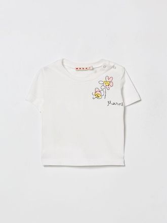 Marni T-shirt in cotone Marni con logo cucito