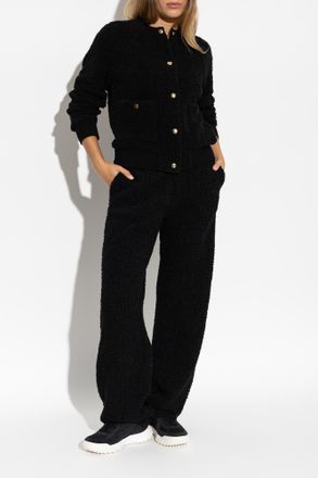 Moncler Wide-leg Trousers, Womens, Black