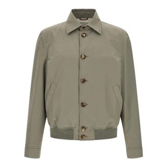 Brunello Cucinelli Heren, Jassen, Groen, Maat: L Katoen