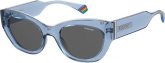 Polaroid Womens PLD-6199-S-X-MC-MVU PLD 6199 S X MC 50 MVU Sunglasses - Blue - One Size