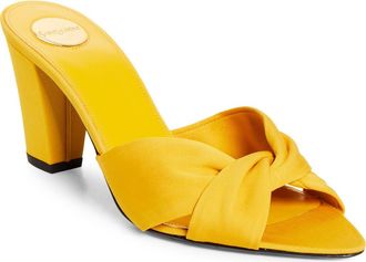 Saint Laurent Franciane Slide Sandal in Yellow at Nordstrom, Size 10.5Us