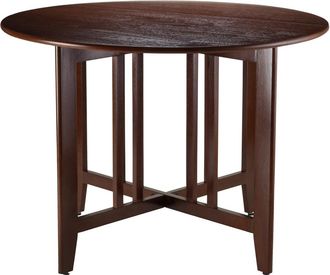 Winsome Alamo Double Drop Leaf Round 42 Table Mission