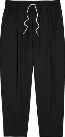 Dr&ocirc;le de Monsieur DR&Ocirc;LE DE Monsieur Le Pantalon Cropped Cotton Trousers - Black - XL