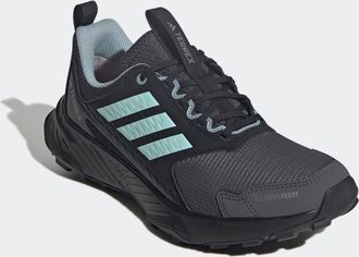 ADIDAS TERREX Trailrunningschuh ADIDAS TERREX TRACEFINDER 2 CLIMAPROOF, Damen, Gr. 38,5, grau (carbon, semi flash aqua, grau six), Synthetik, Textil, Schuhe Trailru