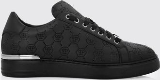 Philipp Plein Sneakers in pelle con Hexagon di strass