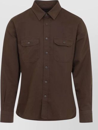 Tom Ford military shirt button down collar pockets