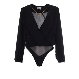 Elisabetta Franchi Body - female - Elisabetta Franchi - Full-Body - Black - XL - Tops