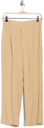 Elie Tahari Pleated Cropped Pants in Tan at Nordstrom Rack, Size X-Small