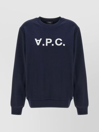 A.P.C. organic cotton logo-print sweatshirt