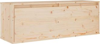 vidaXL Vidaxl - Armario de pared de madera maciza de pino 100x30x35 cm