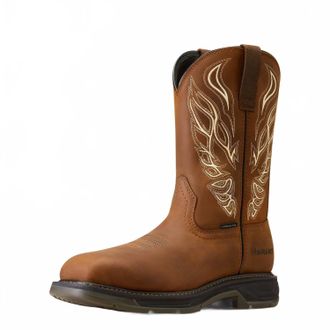 Ariat Mens Comp-Toe Workhog Xt Phoenix Work Boot In Distressed Brown